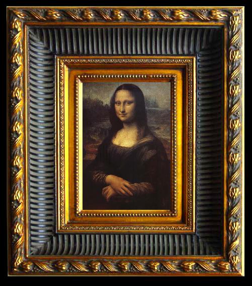 framed  LEONARDO da Vinci Mona Lisa, Ta024-2